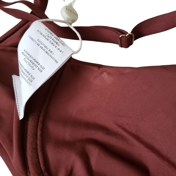 NWT Revolve Boamar 2 piece Brown Pecan Bikini Made In Columbia S & M - Picture 8 of 16